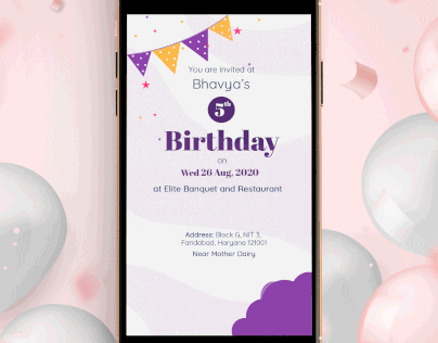 Birthday Event Invitation