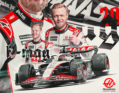 Kevin Magnussen 2023 Haas F1 Poster