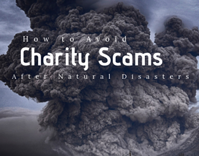 avoid charity scams after natural disasters