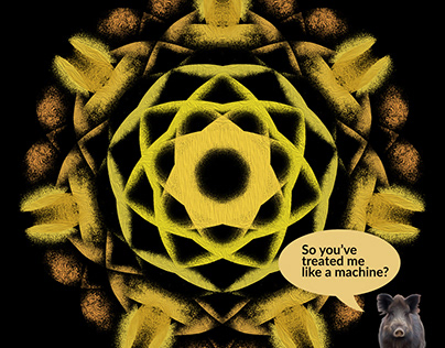 Mandala yellow (cycle - Conversations with Paul)