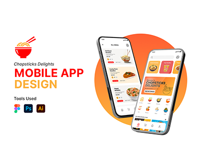 Chopsticks Delight Food Delivery Mobile App Design