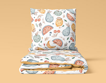 Boho Fruits - textile pattern design