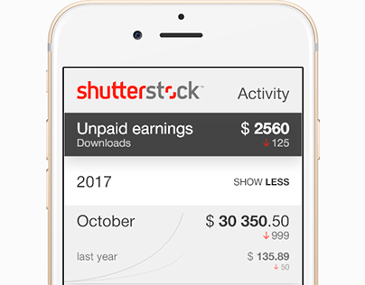 Shutterstock Contributor App redesign [UX]