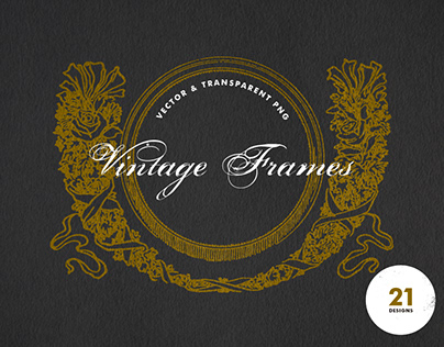 Vintage Frames - Vector & PNG