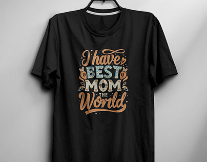 Mothers day typography tshirt design.