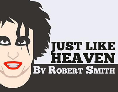 Robert Smith is singing and playing guitar