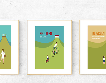 Environmental Poster Series "Be Green"