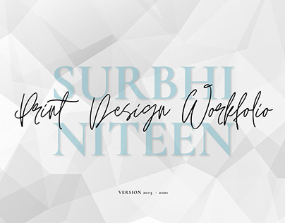 Print Designing - Surbhi Niteen : 2017-2020