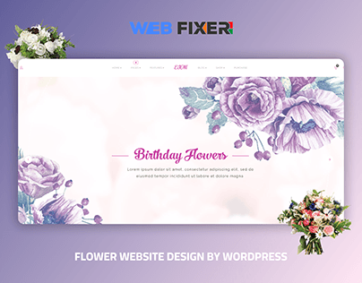Flower Website by WordPress