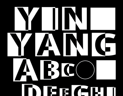 Yin & Yang Font (square)