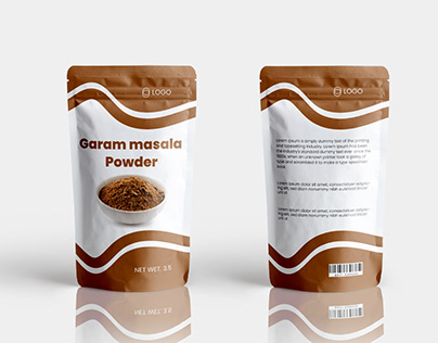 garam masala powder pouch design