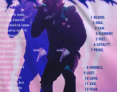 Kendrick Lamar - DAMN. album poster