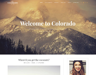 Colorado | Blog WordPress Theme 