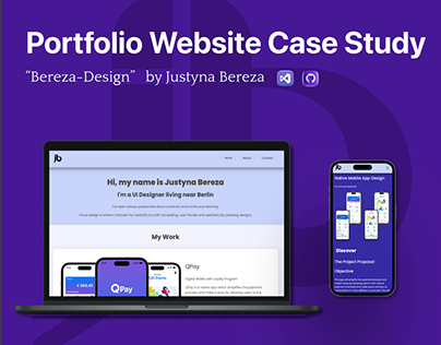 Project thumbnail - Portfolio Website "Bereza-Design" - Case Study