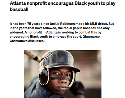 nonprofit encourages Black youth to play baseball