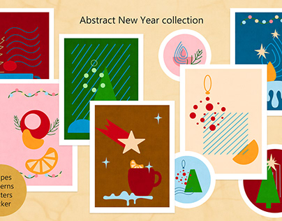 Abstract New Year collection