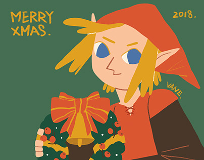 Zelda fanart of Xmas and New Year