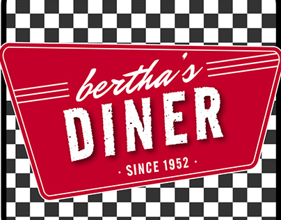 Bertha's Diner website (fictive restaurant)