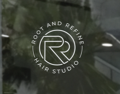 RR letter initials emblem logo design - ROOT AND REFINE