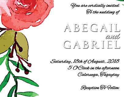 Abegail and Gabriel Sample Invite Suite