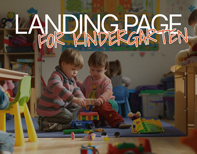 Landing page for kindergarten