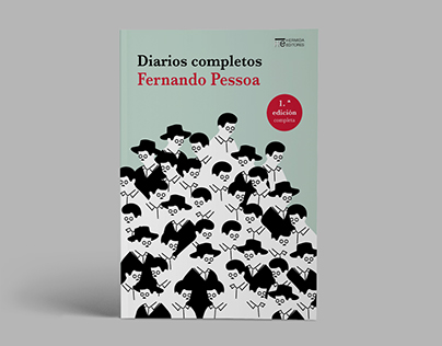 Ilustración de cubierta para libro de Fernando Pessoa