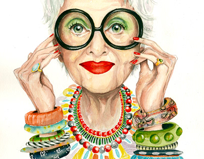 Iris Apfel Projects | Photos, videos, logos, illustrations and branding on  Behance