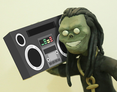 Boombox Zombie (Claymation)
