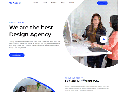 Co Agency landing page