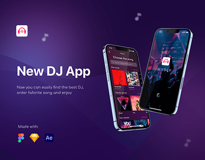 DJ App | UX Design | UI Design