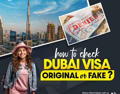 How to check dubia visa original or fake?