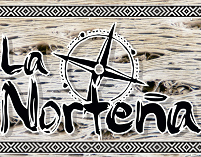 Logo and poster for La Norteña, empanadas store