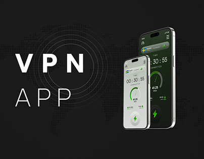 VPN App Concept UI Design