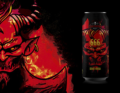 666 beer label for Cosa Nostra brewing