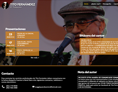 Sitio Web Tito Fernandez