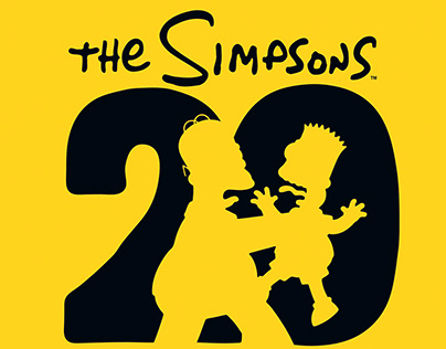 The Simpsons 20 Years Logo