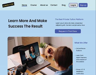 E- learning platform