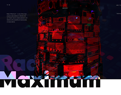 MAXIMUM. Radiostation website.