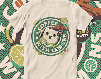 Lemon Coffee T-shirt Designs