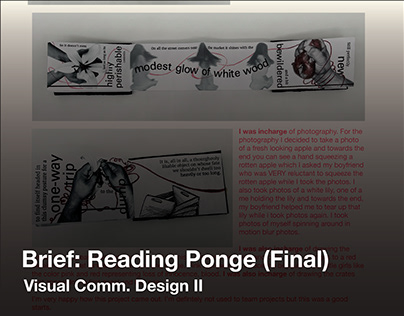 Brief: Reading Ponge (Final)