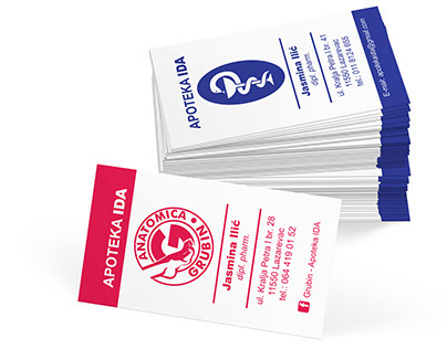 Apoteka IDA, vizit karta / Pharmacy Business Card