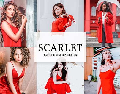 Scarlet Mobile & Desktop Lightroom Presets