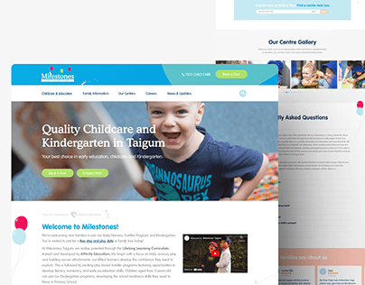 Website Layout: Milestones Early Learning