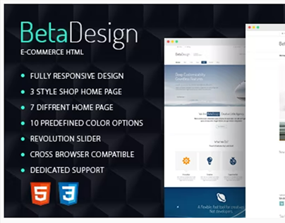 Project thumbnail - Beta Design | E-Commerce HTML Template