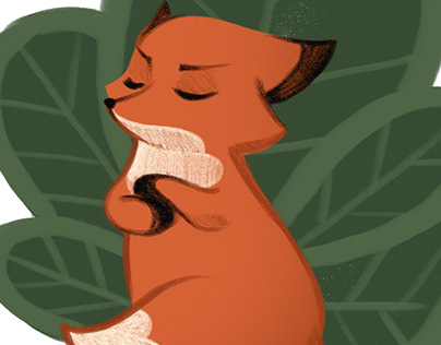 Cute fox (stickers for telegram)