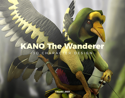 [3D Modelling] Kano the Hornbill Wanderer