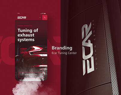 Web design and logo for exhaust tuning