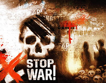 ´STOP the WAR´ /Poster ´in motion´