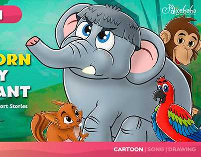 The Stubborn Baby Elephant/Character Illustrations