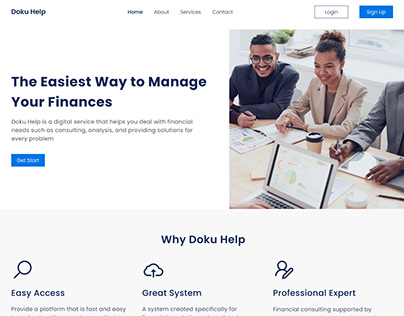 Doku Help - Finance UI UX